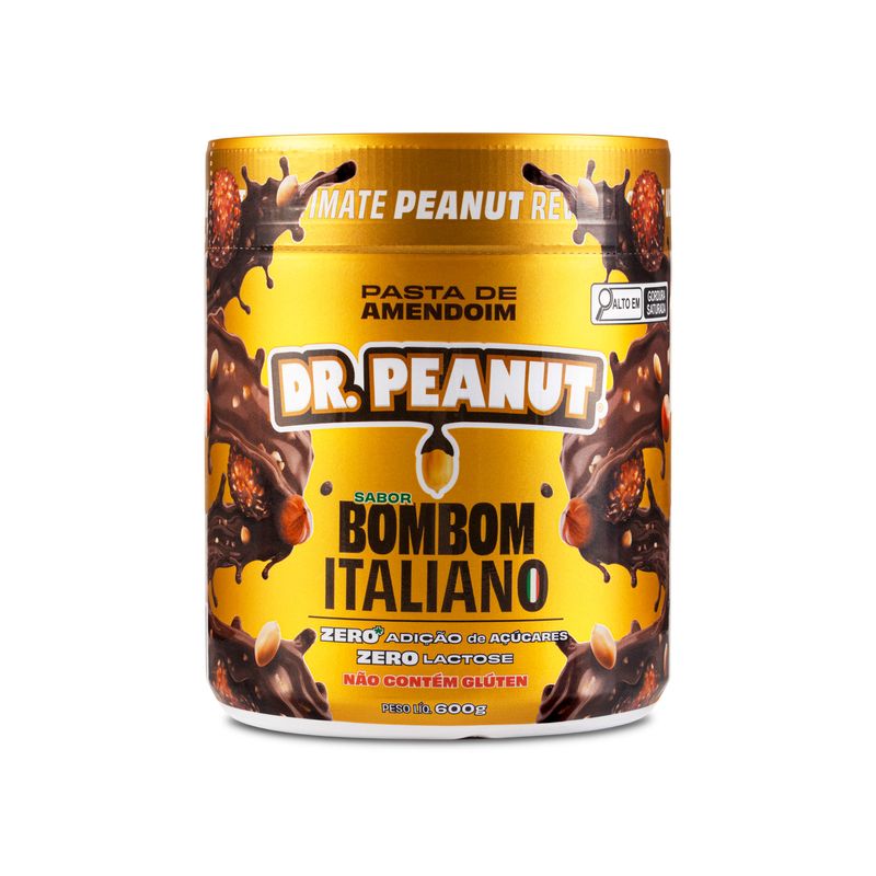 Pasta de Amendoim Dr Peanut Sabor Leite Em Pó Whey Protein 650g