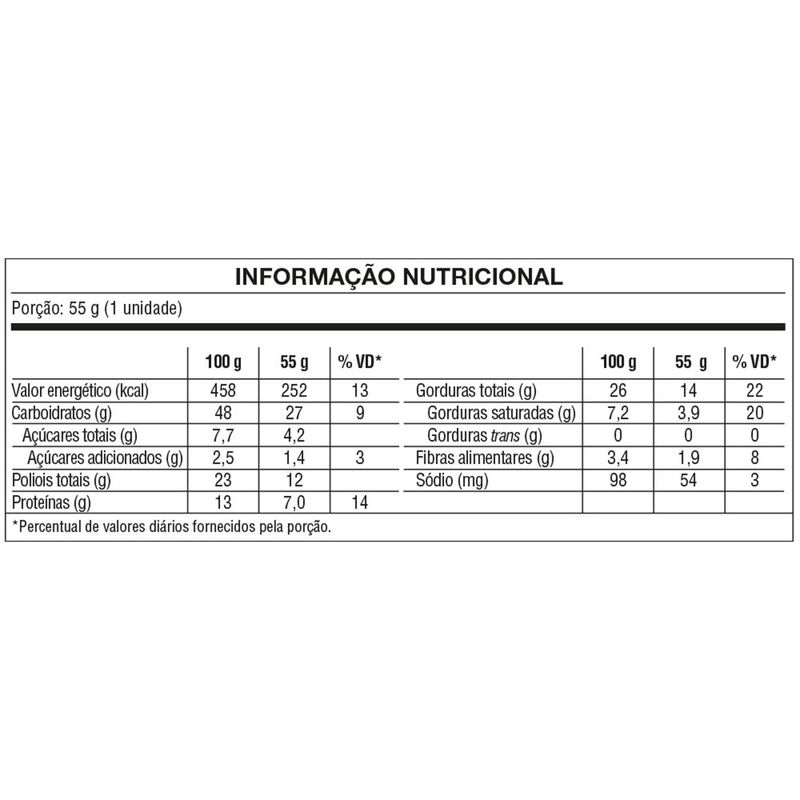 Display alfajor Chocolate Branco - 12un.