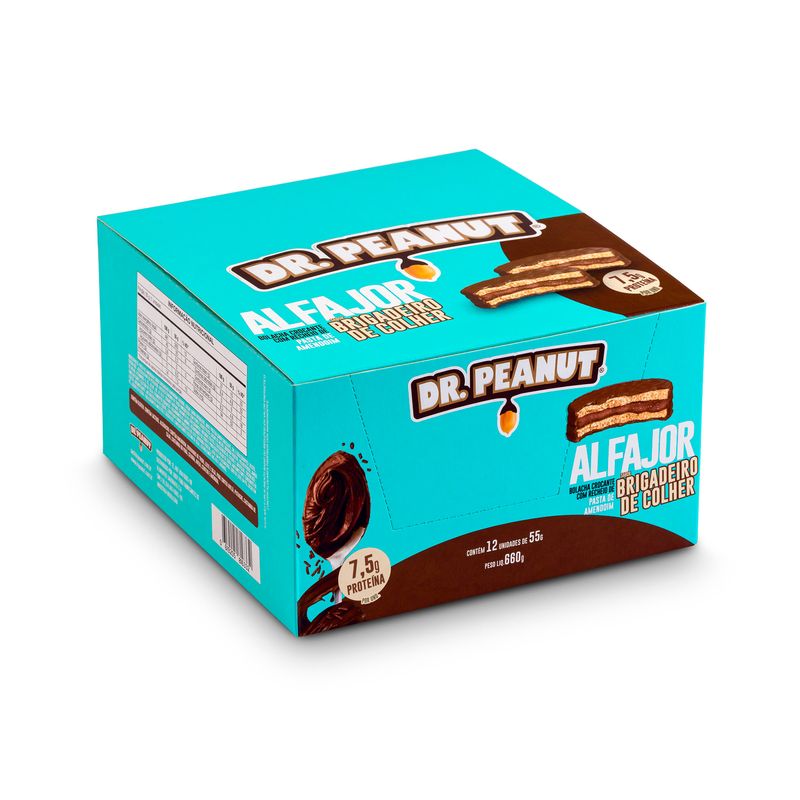 Alfajor Dr.Peanut com Whey Protein e Pasta de Amendoim - Display