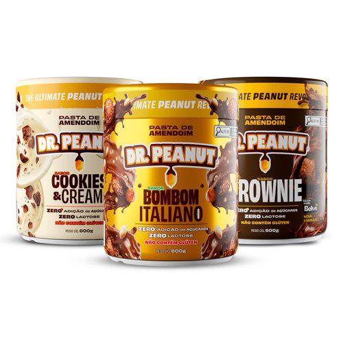 Combo Elite: Cookies & Cream, Bombom Italiano e Brownie 600g