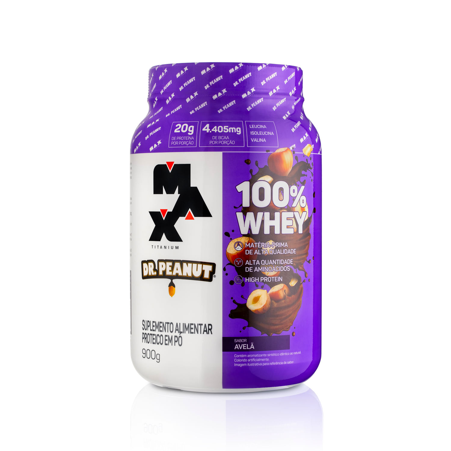 100%  Whey Dr. Peanut- Max Titanium Avelã