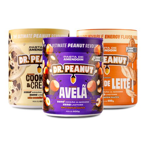 Combo Leve 3, pague 2: Avelã + Cookies & Cream + Doce de Leite 600g