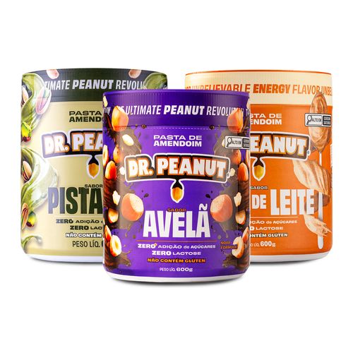 Combo Leve 3, pague 2: Avelã + Pistache + Doce de Leite 600g