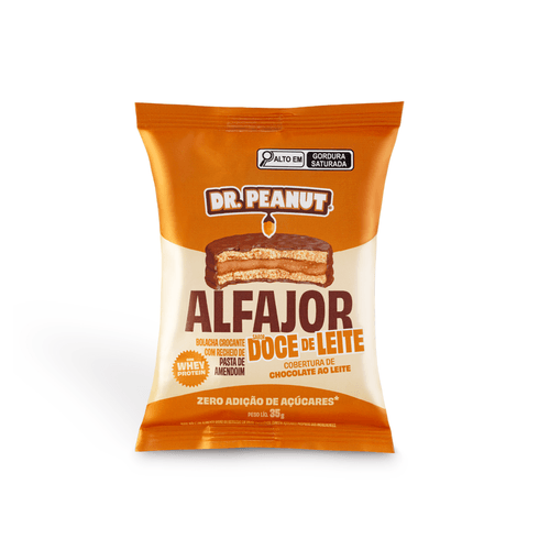 Alfajor sabor Doce de Leite com cobertura de chocolate ao leite 35g