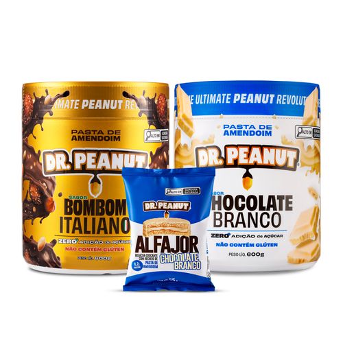 Combo Vit Viana - 2 pastas de 600g sabor Chocolate Branco e Bombom Italiano