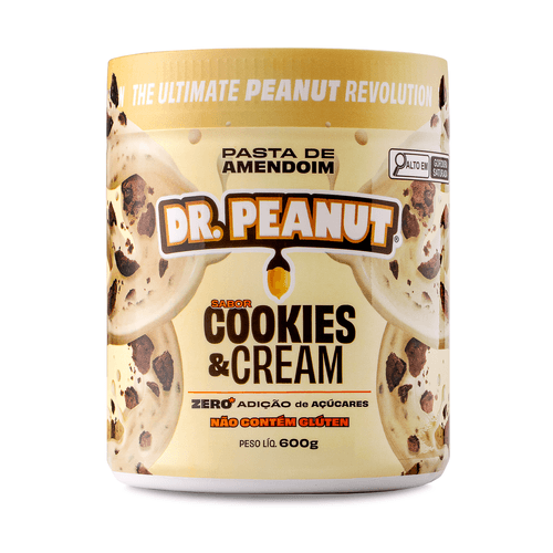 Pasta de amendoim sabor Cookies & Cream
