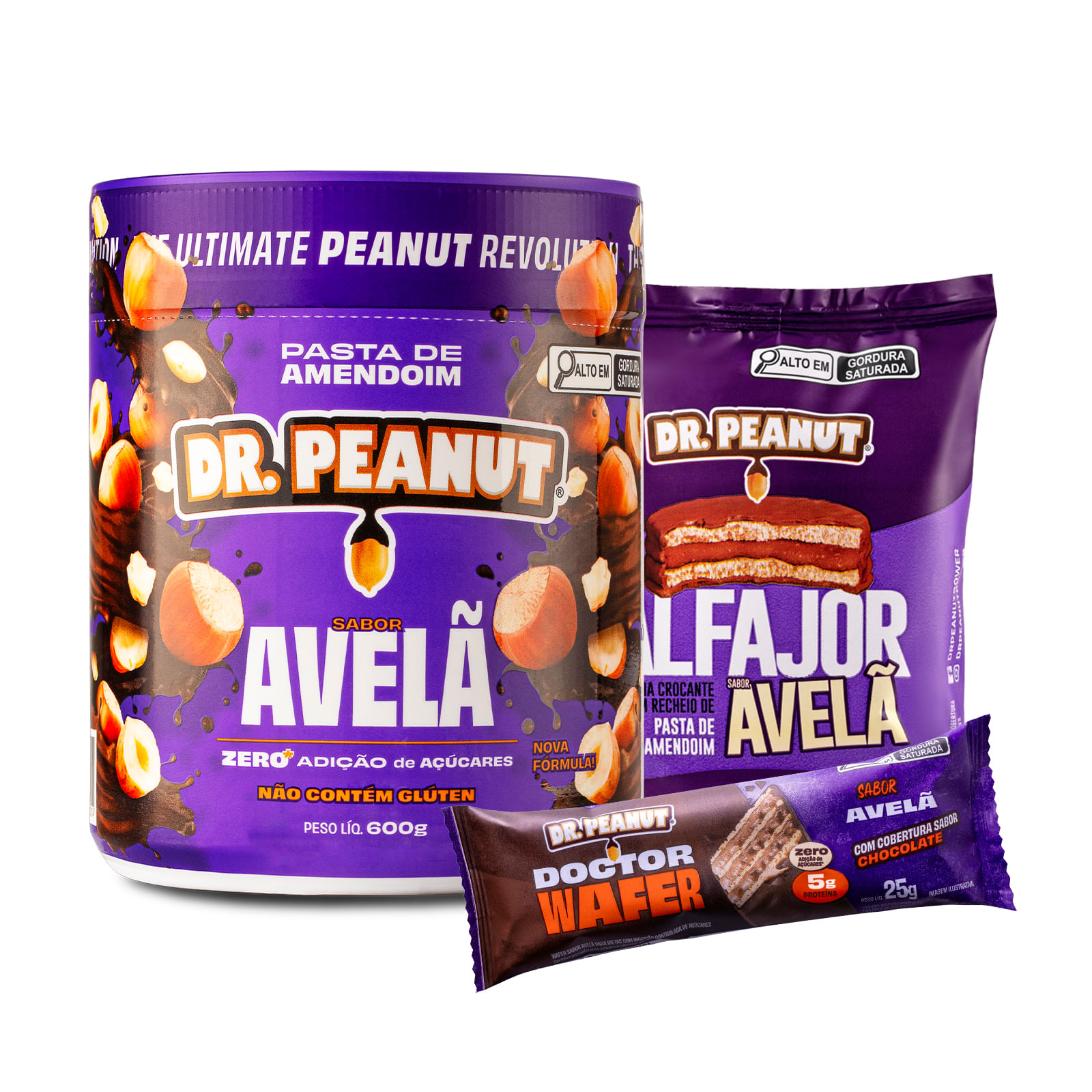 Combo Comprou, Ganhou Avelã - Pasta 600g, 1x Alfajor, 1x Wafer